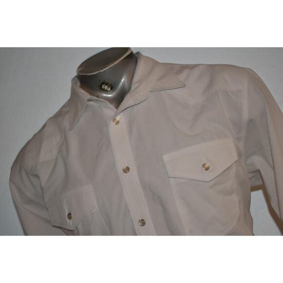 High Noon Other - 38987 High Noon Western Shirt Pearl Button Snaps White Size XL Mens
